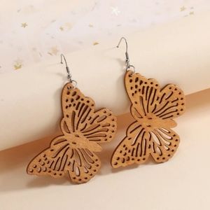 Butterfly Wooden Earrings